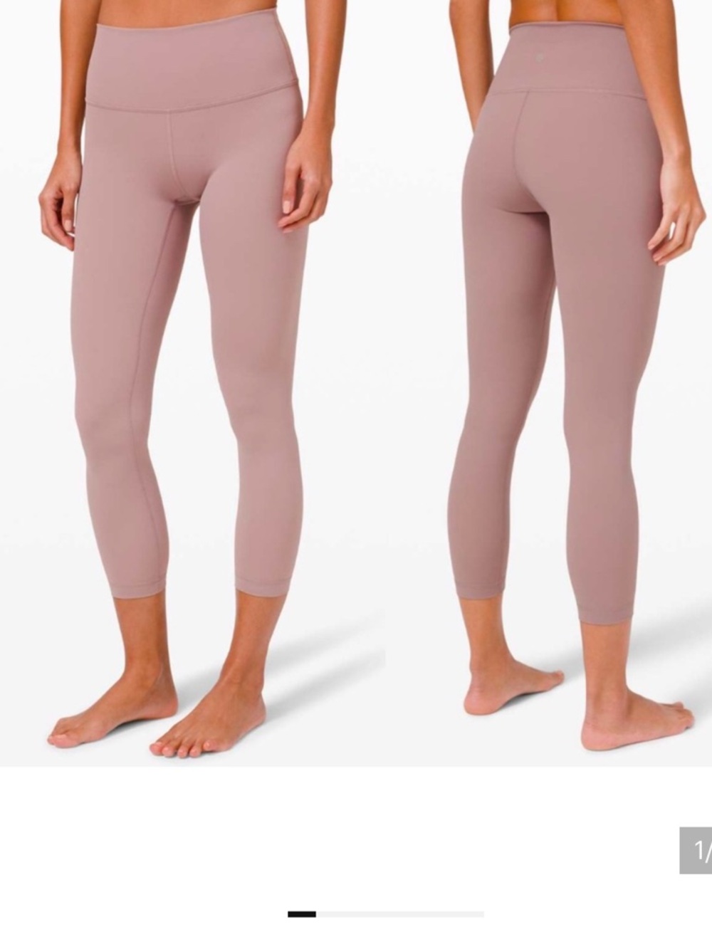 Lululemon Wunder Under 23" Leggings in Violet Verbena